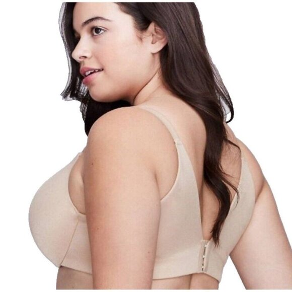 Lane Bryant Cacique Bra Backsmoother Lightly Lined Balconette 50DD Cafe Mocha - Picture 3 of 9